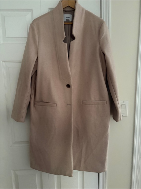 Old Navy Jackets & Blazers - Old Navy Taupe two -Button wool blend Coat